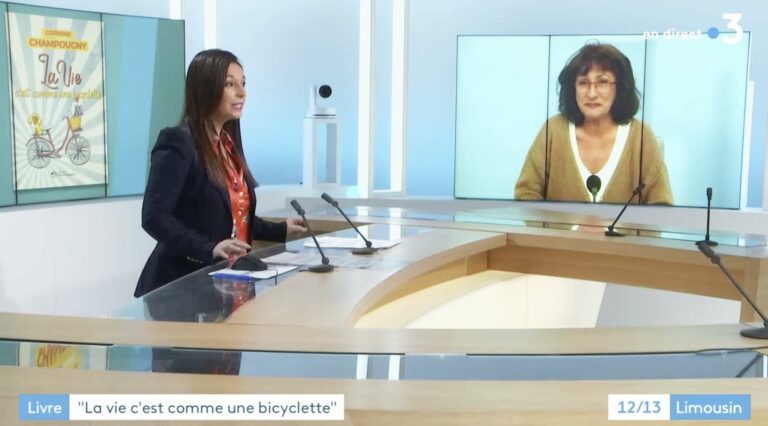 Lire la suite à propos de l’article La vie c’est comme une bicyclette – Le livre de Corinne Champougny sur France 3