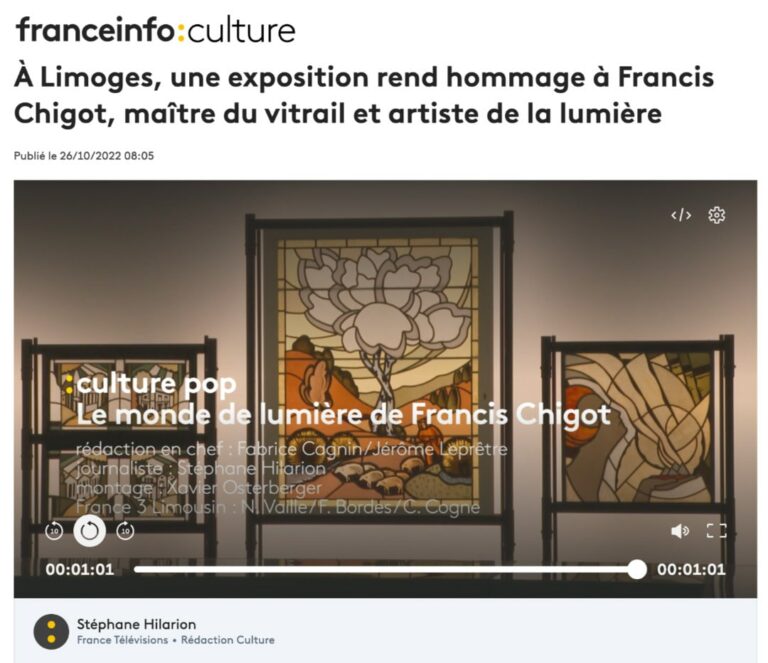 Lire la suite à propos de l’article Le monde de lumière de Francis Chigot sur France Info