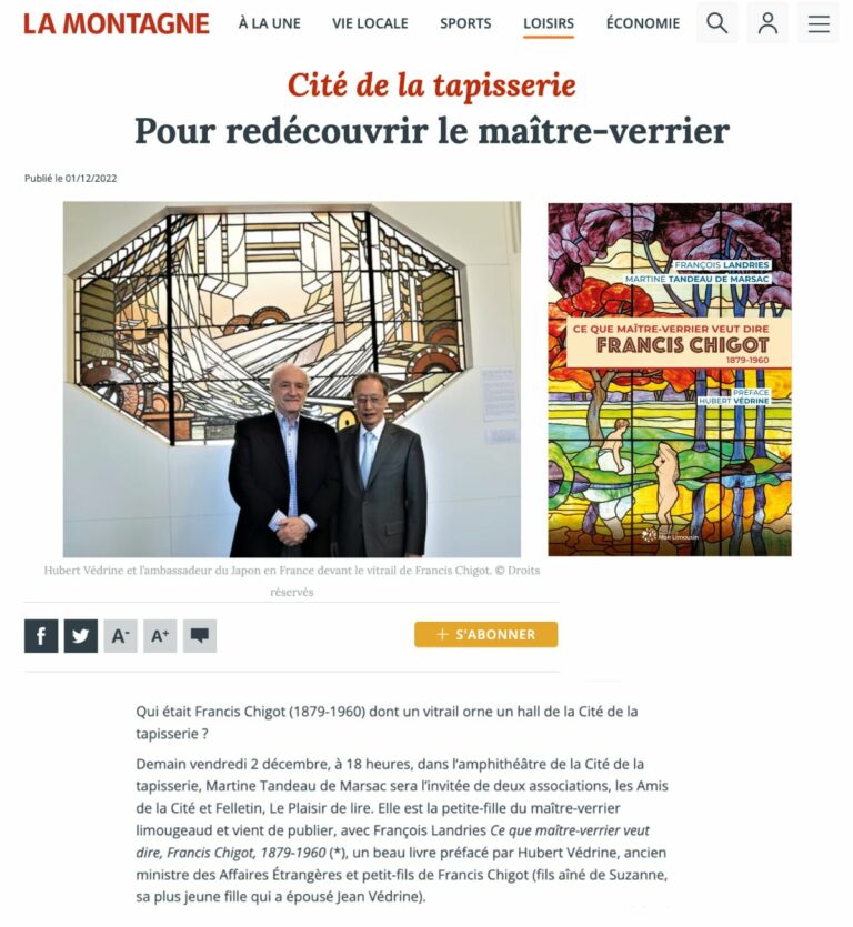 Lire la suite à propos de l’article Francis Chigot dans La Montagne